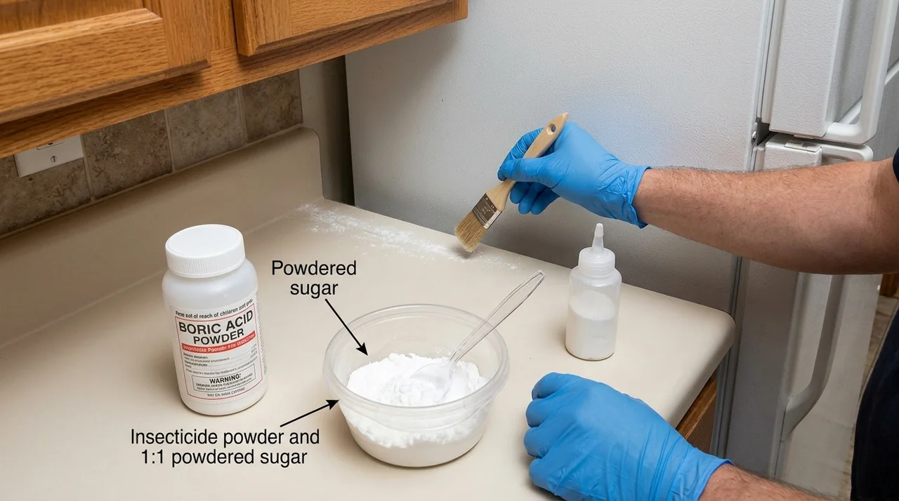 DIY Boric Acid Roach Treatment