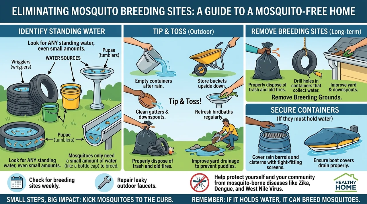 Eliminating Mosquito Breeding Sites