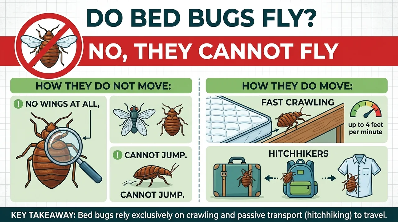 Do bed bed bugs fly? Do bed bed bugs fly?