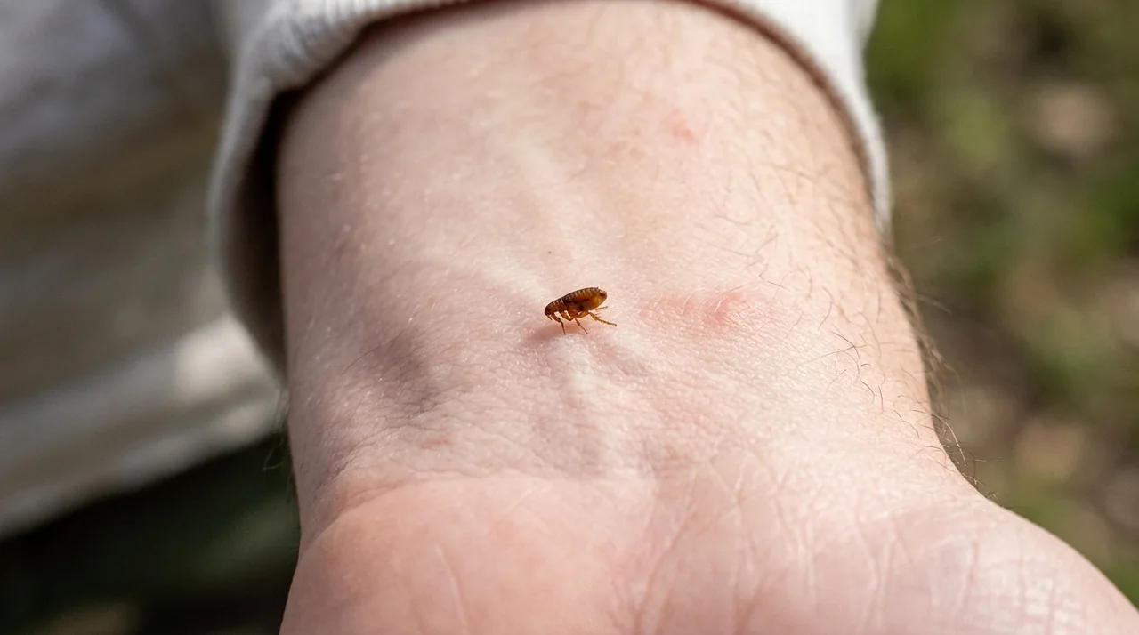 Do fleas bite people?