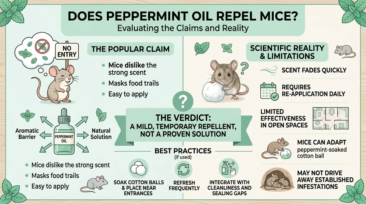 Does peppermint oil repel mice? Does peppermint oil repel mice?
