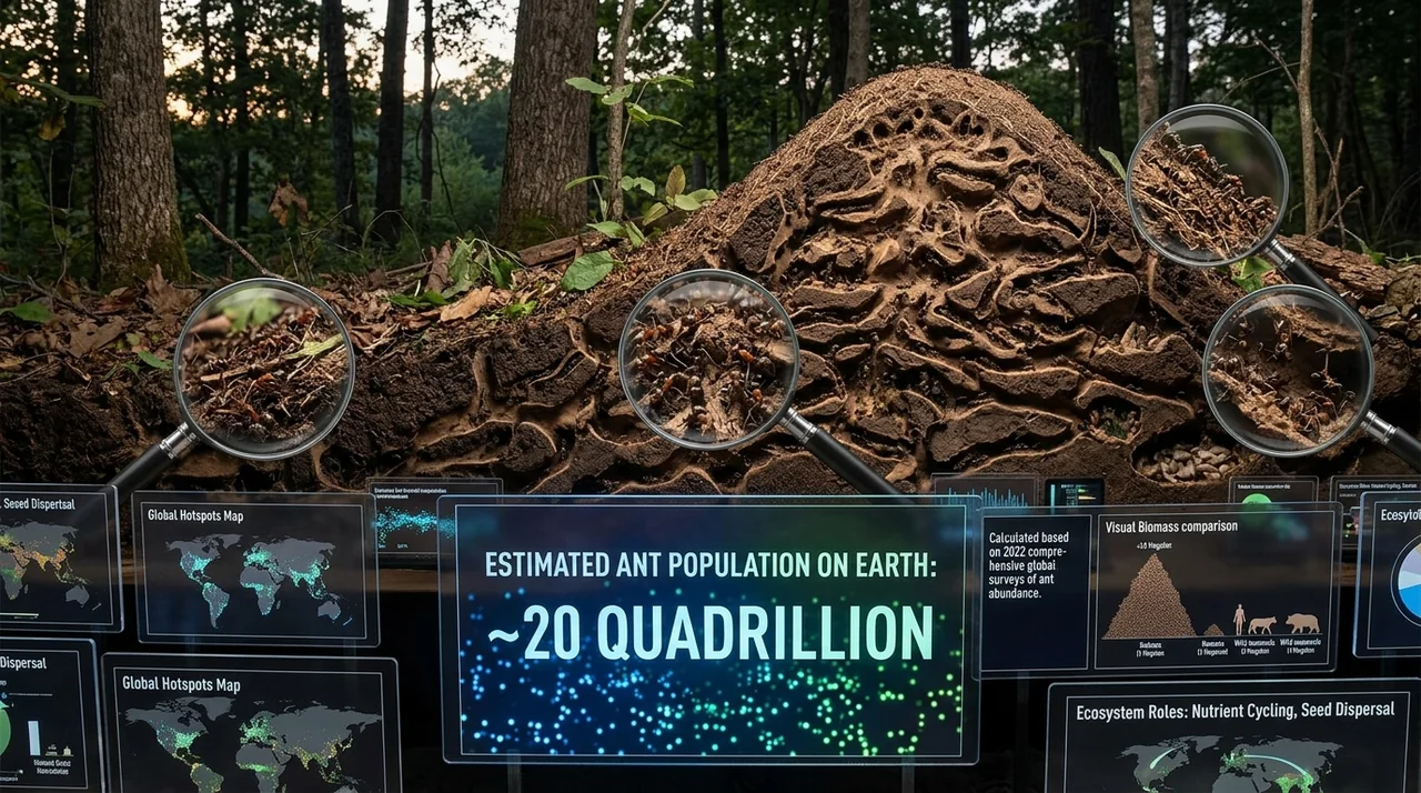 How many ants on the earth?