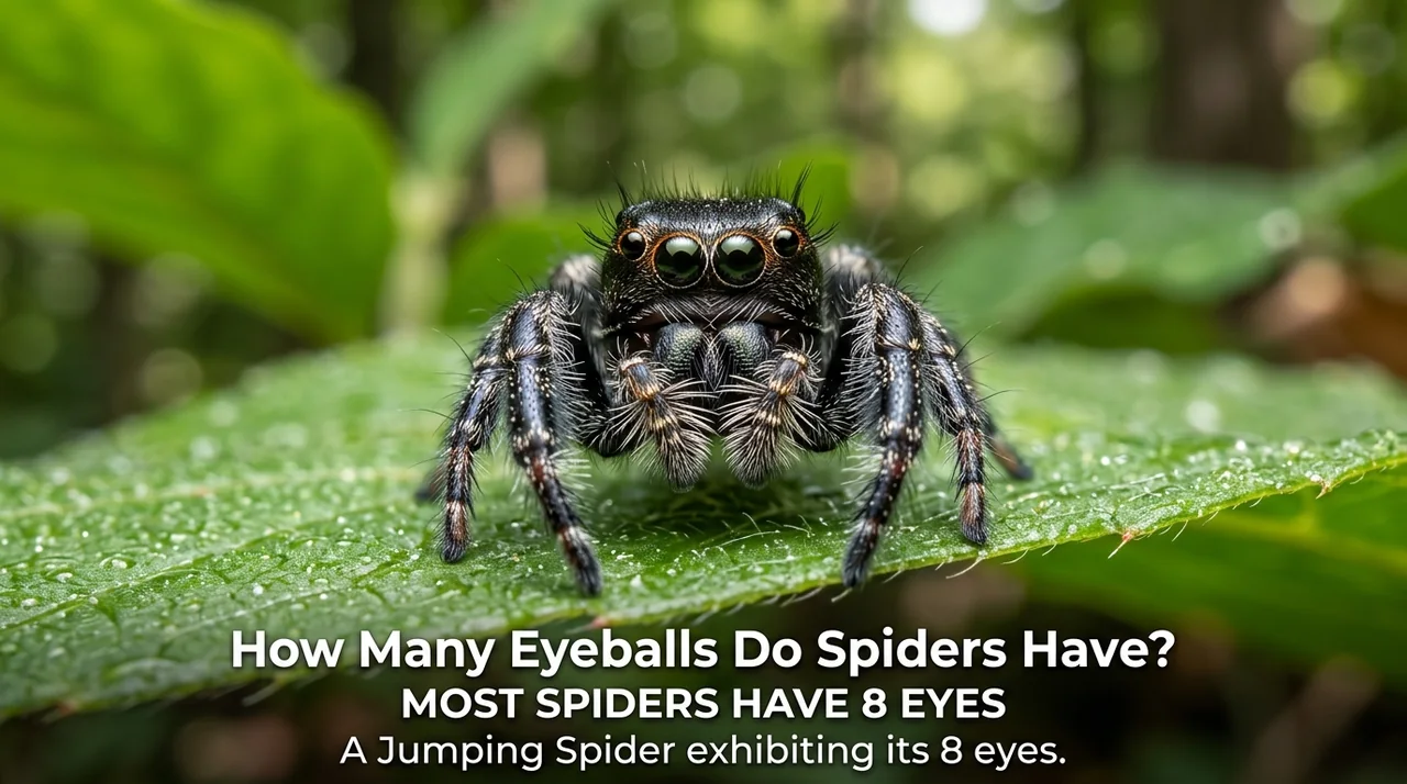How many eyeballs do spiders have? How many eyeballs do spiders have?