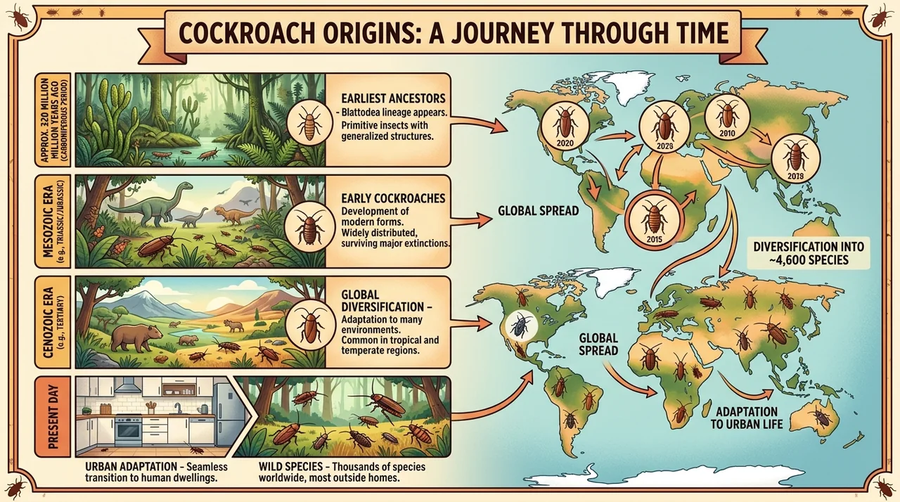Where does cockroach come from? Where does cockroach come from?