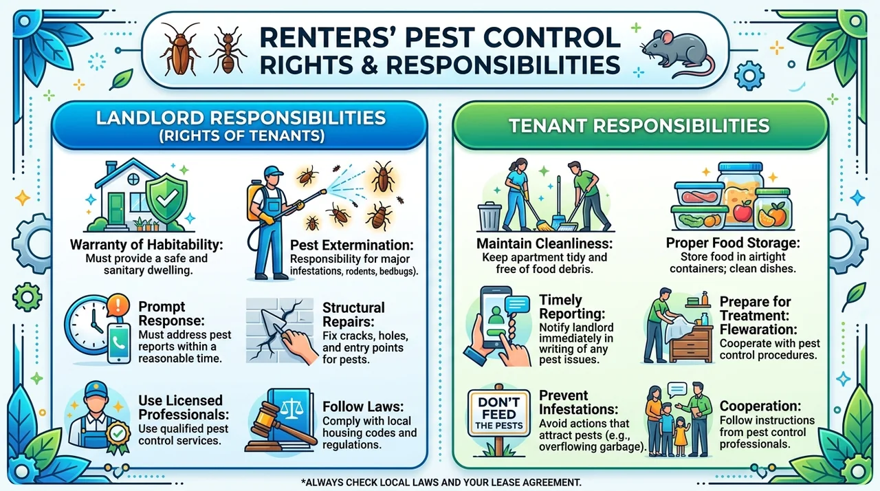 Renters' Pest Control Rights & Responsibilities