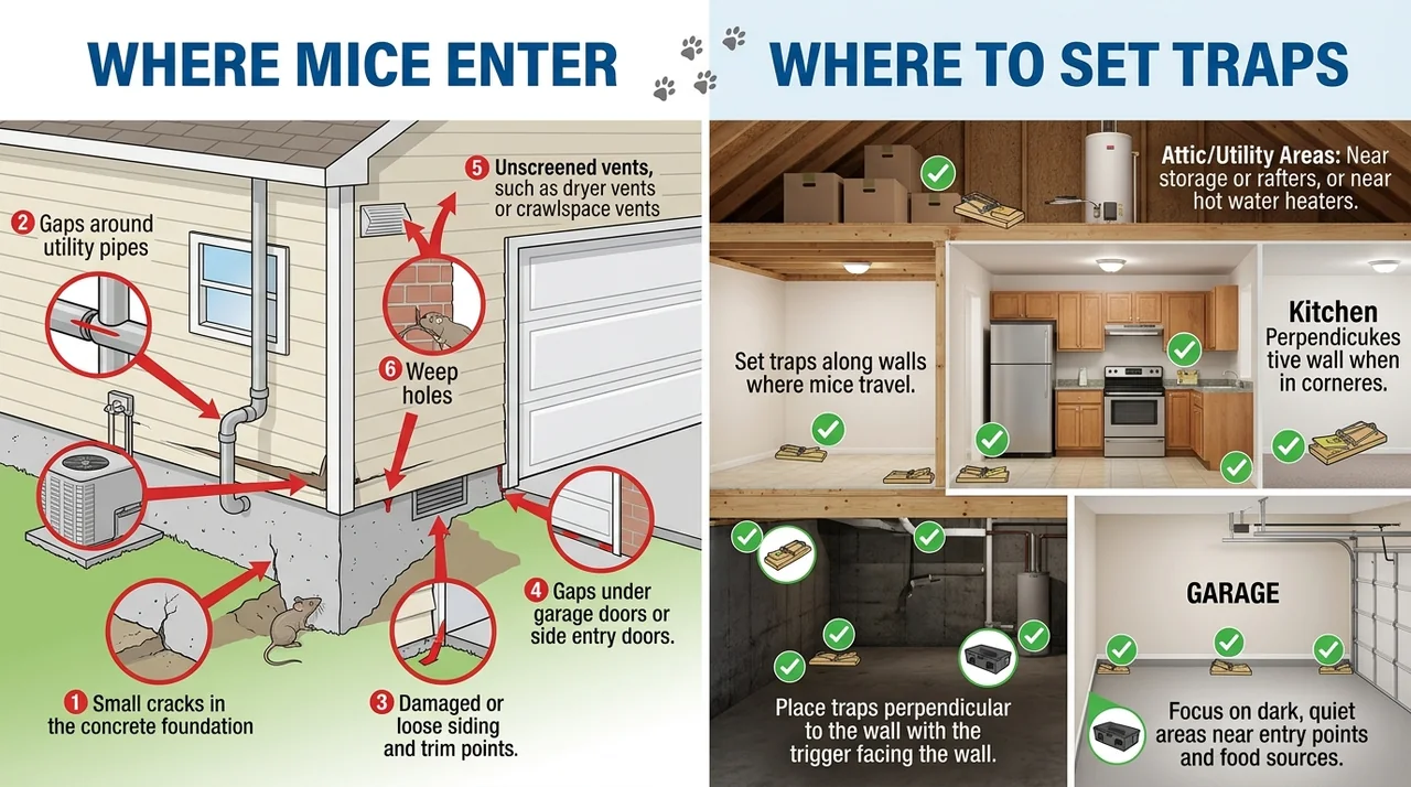 Sealing Entry Points & Trapping Mice Sealing Entry Points & Trapping Mice