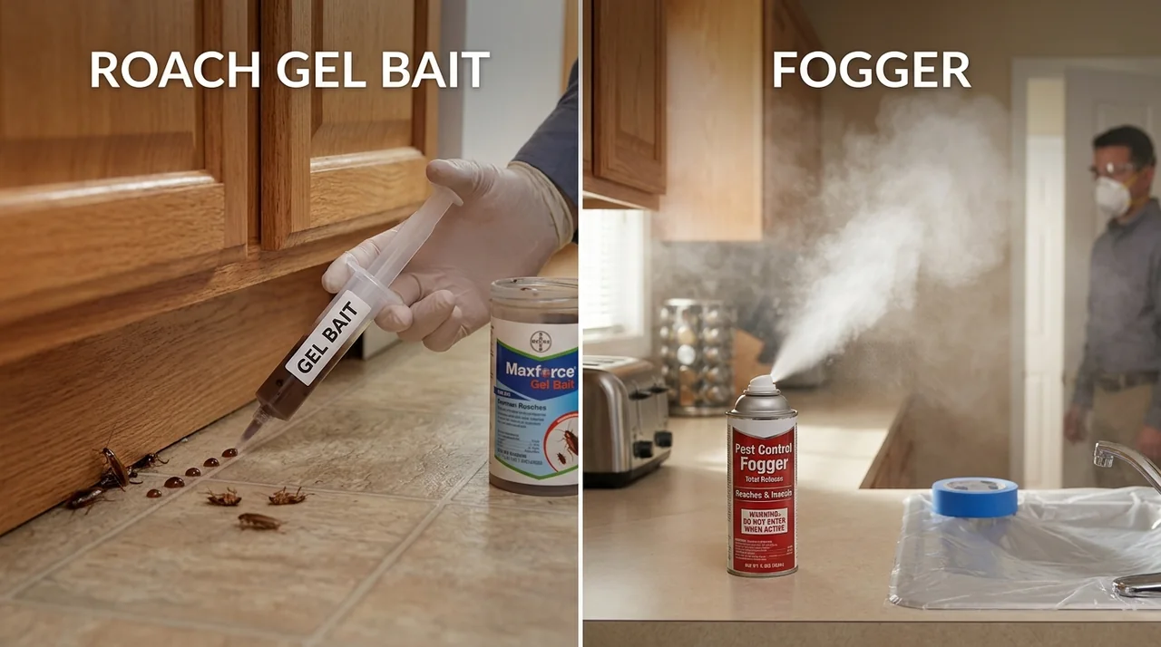 Roach Gel Bait vs Foggers: Which Wins?