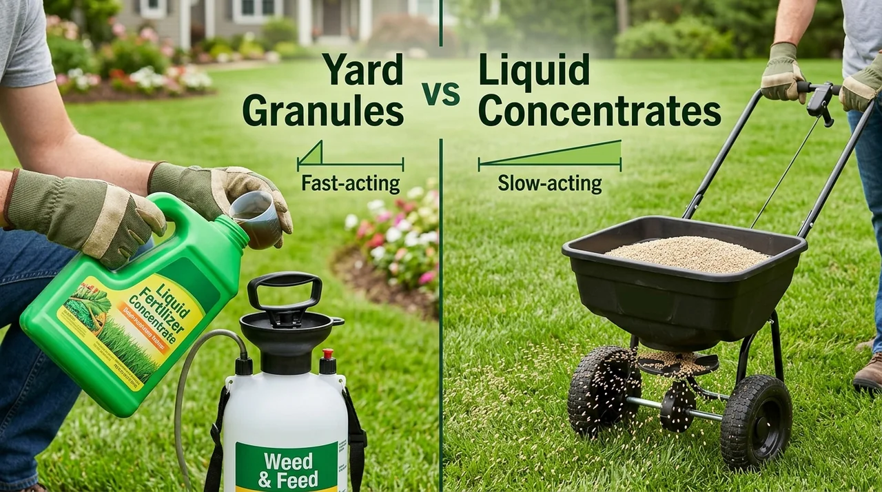 Yard Granules vs Liquid Concentrates Yard Granules vs Liquid Concentrates