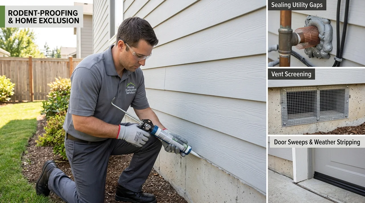 Rodent-Proofing & Home Exclusion Rodent-Proofing & Home Exclusion