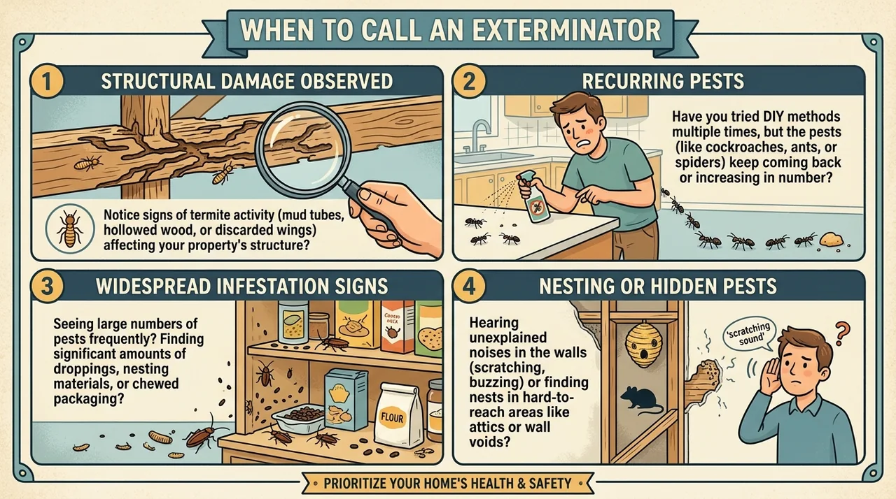 When to Call an Exterminator When to Call an Exterminator